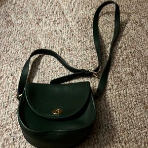 Coach Shoulder Bag- cute small saddlebag style- leather.